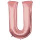 34in Rose Gold Letter Balloon (U)